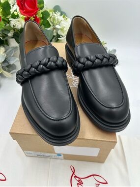 Men’s Christian Louboutin URBINO croc leather loafer size 44.5 made in Italy